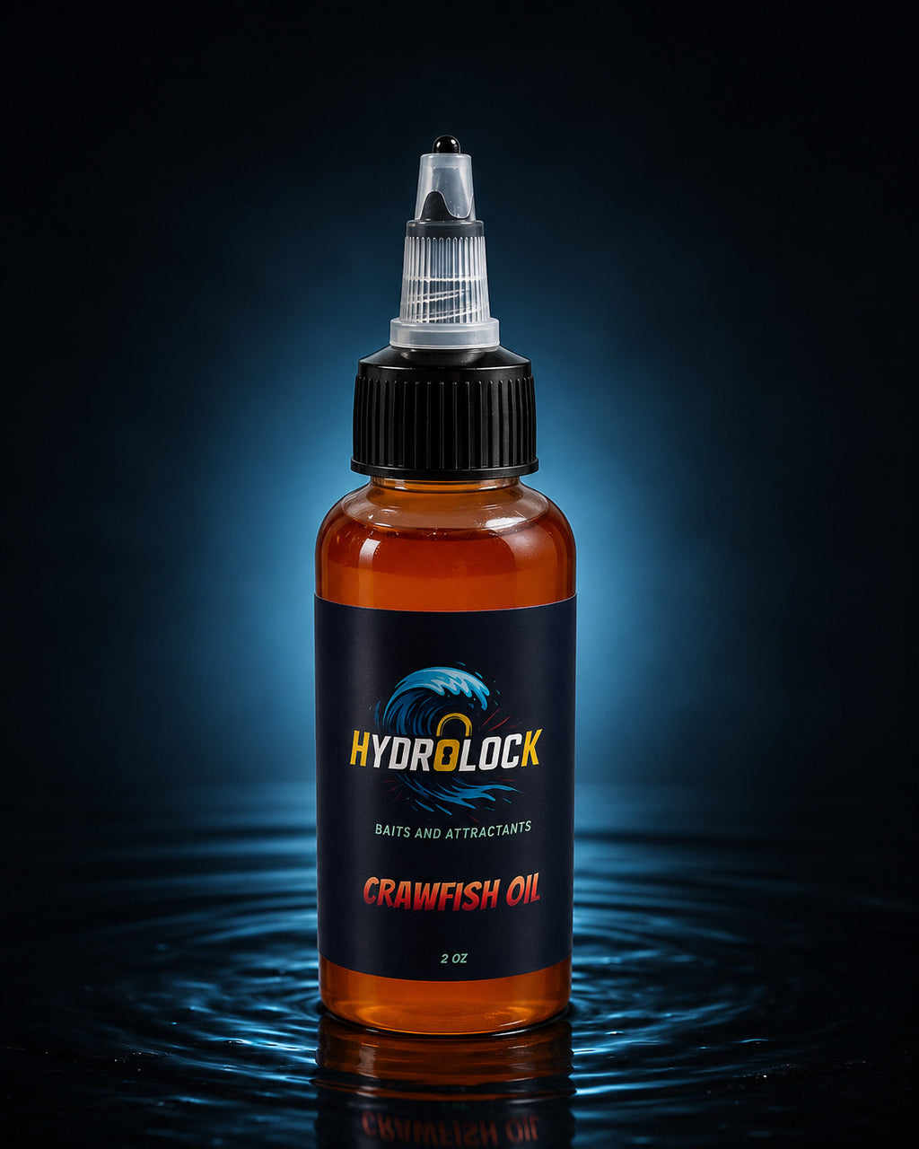 Hydrolock Baits Strongest Crawfish Oil Attractant Available 2oz bottle