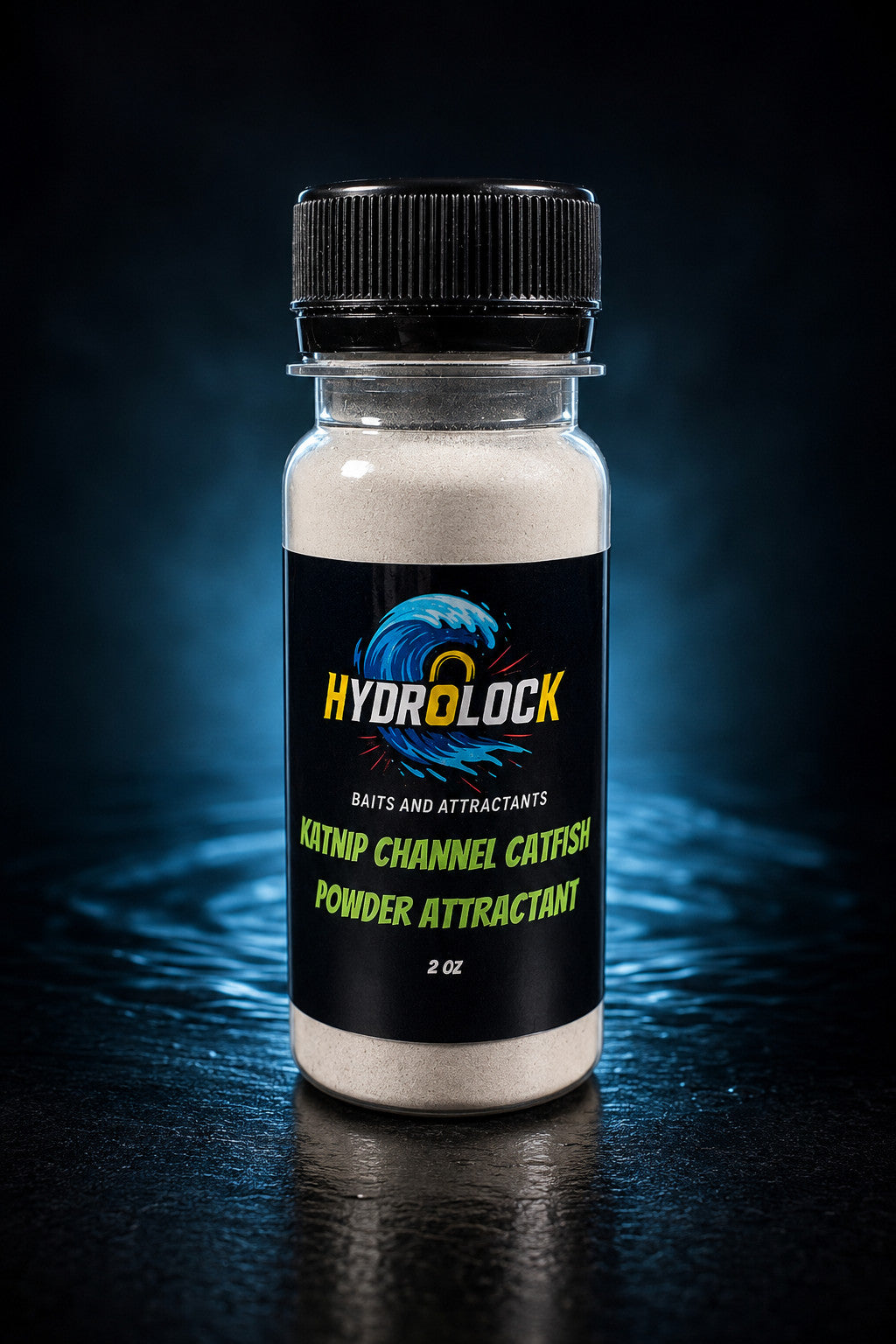 Hydrolock Baits Strongest Powdered Attractant Available 2oz bottle Catfish