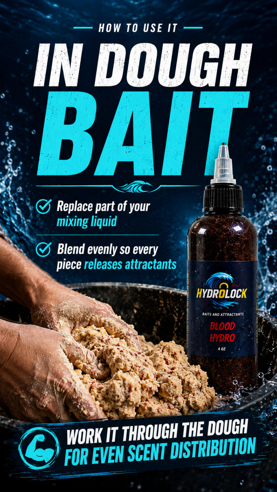 Hydrolock Baits Cricket Attractant Hydro Hydrolysate 4oz Catfish Carp