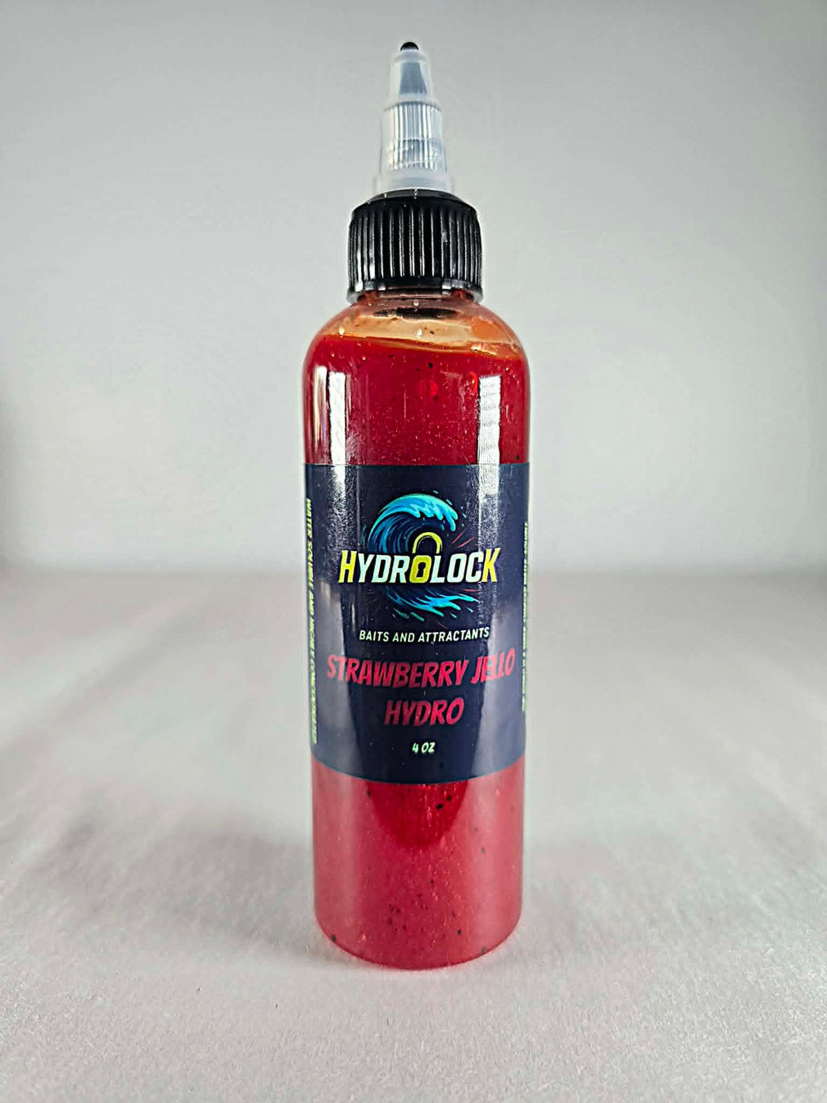 Hydrolock Baits Strawberry Jello Hydro Hydrolysate 4oz Catfish Carp Attractant