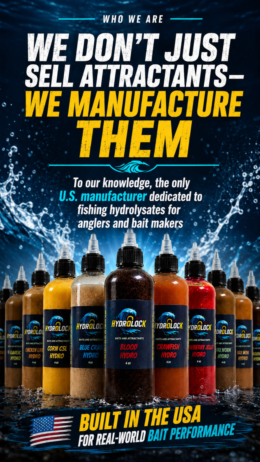 Hydrolock Baits Skipjack Herring Attractant Hydro Hydrolysate 4oz Catfish Carp