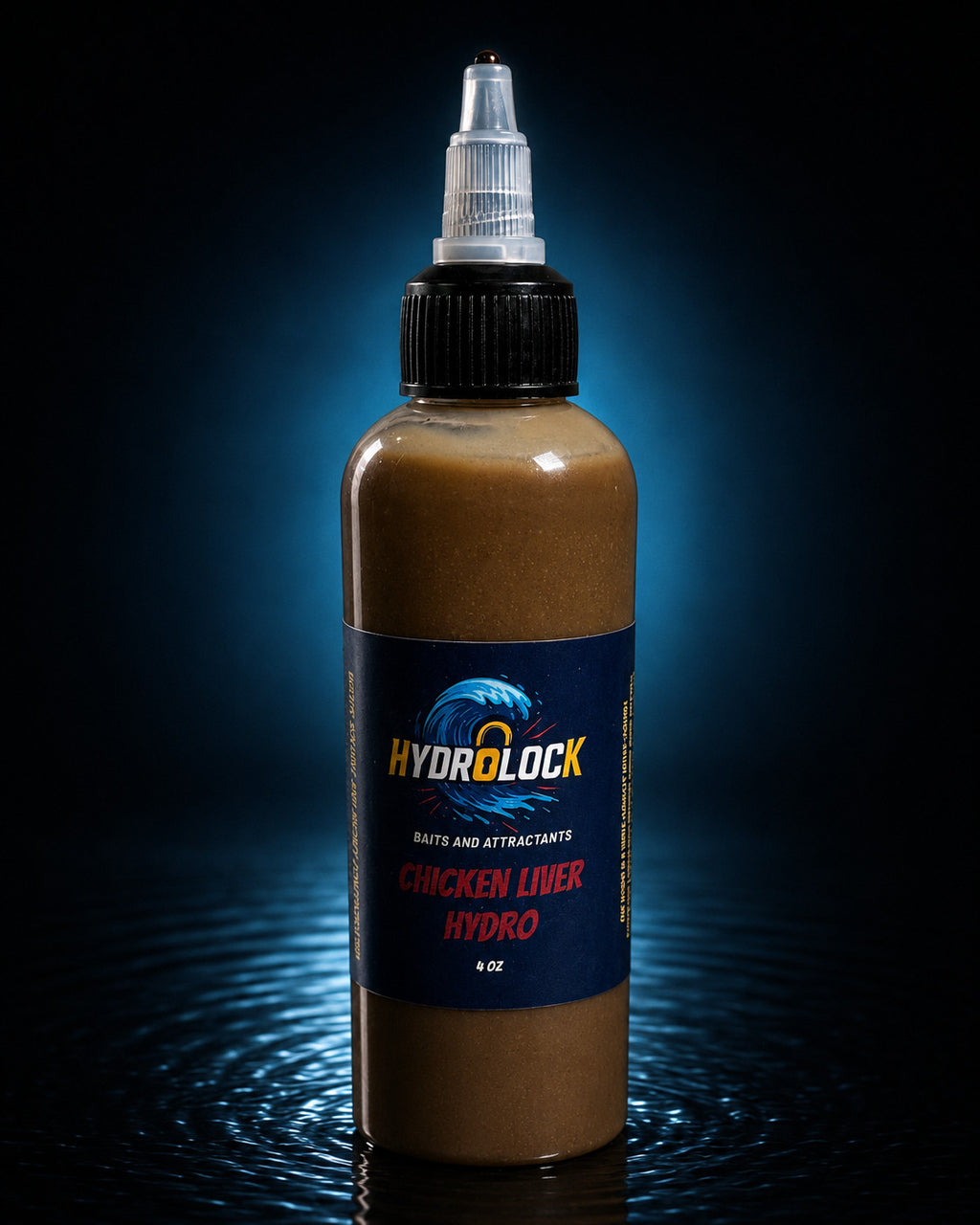Hydrolock Baits Chicken Liver Attractant Hydro Hydrolysate 4oz Catfish Carp