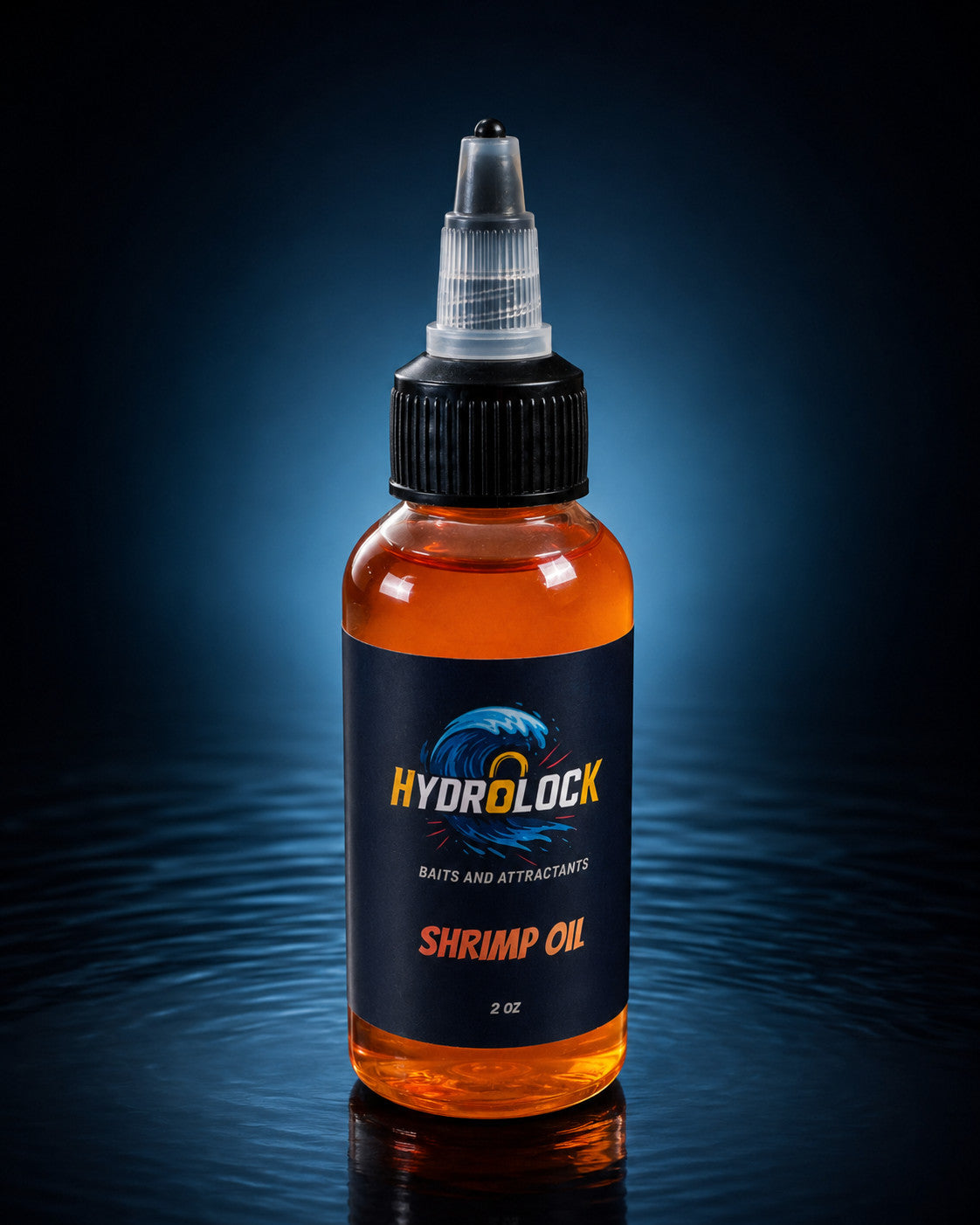 Hydrolock Baits Strongest Shrimp Oil Attractant Available 2oz bottle