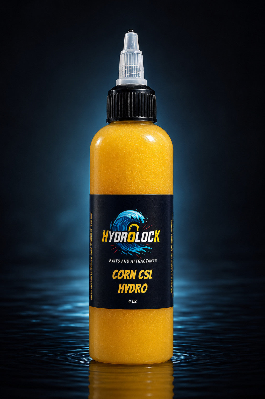 Hydrolock Baits Corn Steep Liquor Attractant Hydro Hydrolysate 4oz Catfish Carp